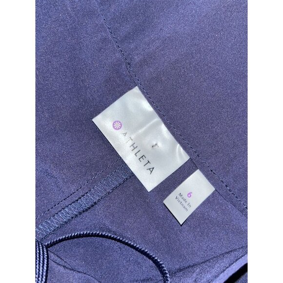 Athleta Navy Blue Pleated Athletic Skort Size 6 - Picture 8 of 9